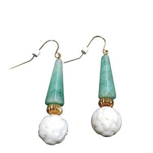 3/$15 Handmade Vintage Jewelry Beaded Earrings Turquoise Green Never Worn